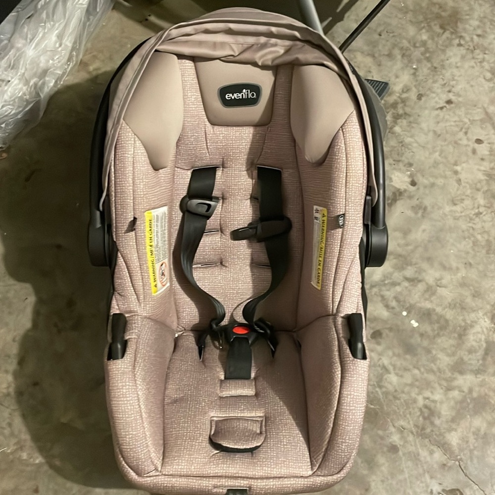 Evenflo car seat and base.